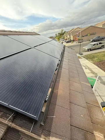 Mesh installed around a Victorville solar array
